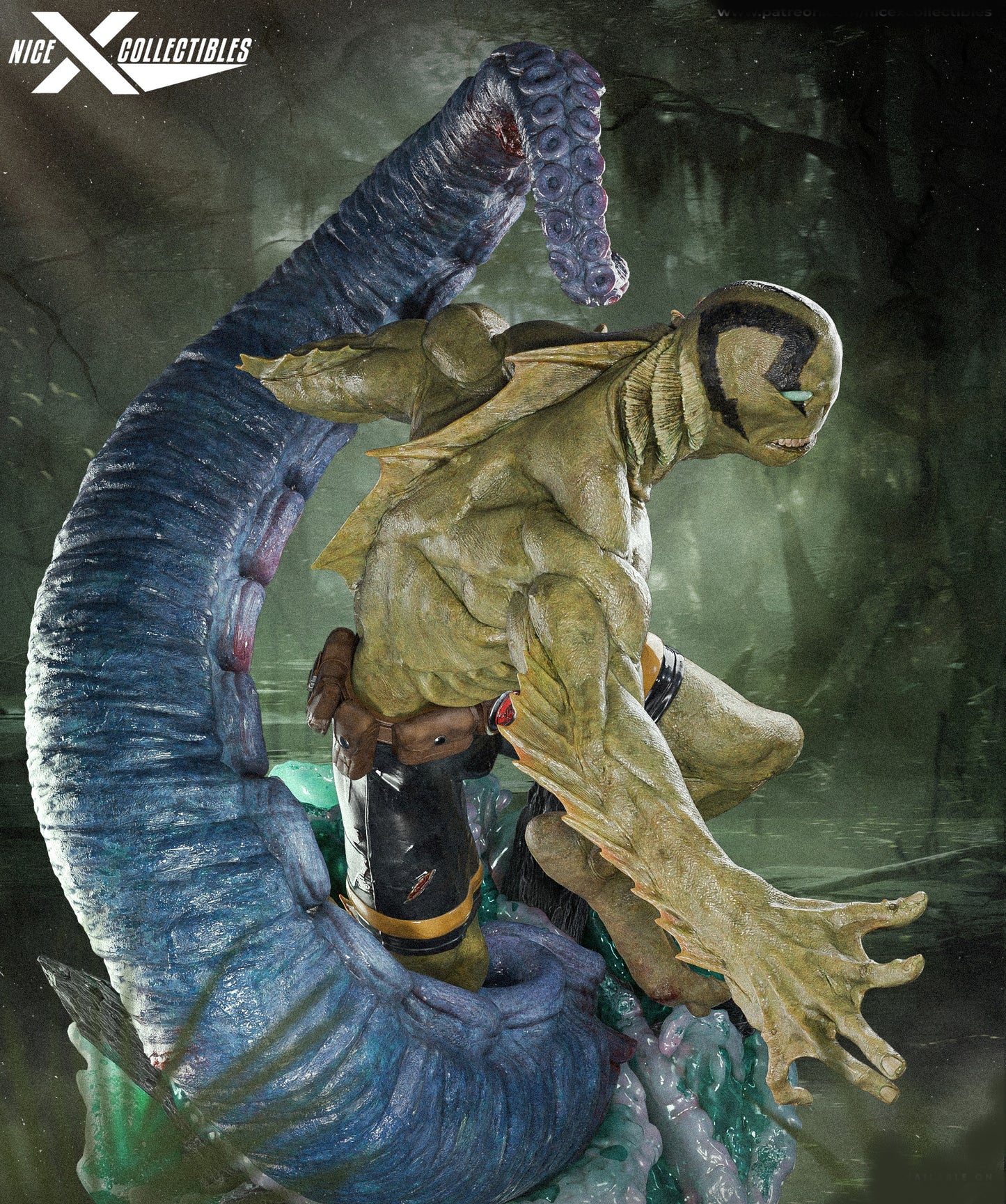 Abe Sapien Sculpture (75mm to 500mm)  - Unassembled/Unpainted/3D Print