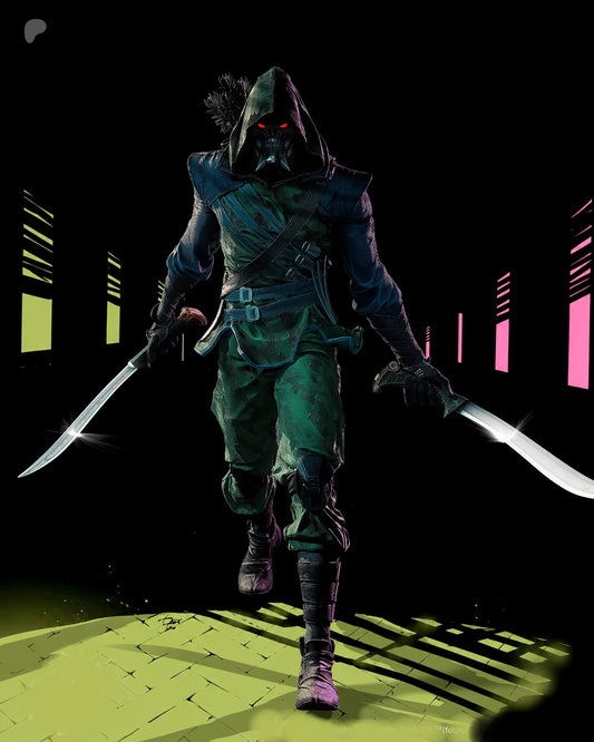 Absolute Green Arrow Sculpture (75mm to 500mm) - Unassembled/Unpainted/3D Print