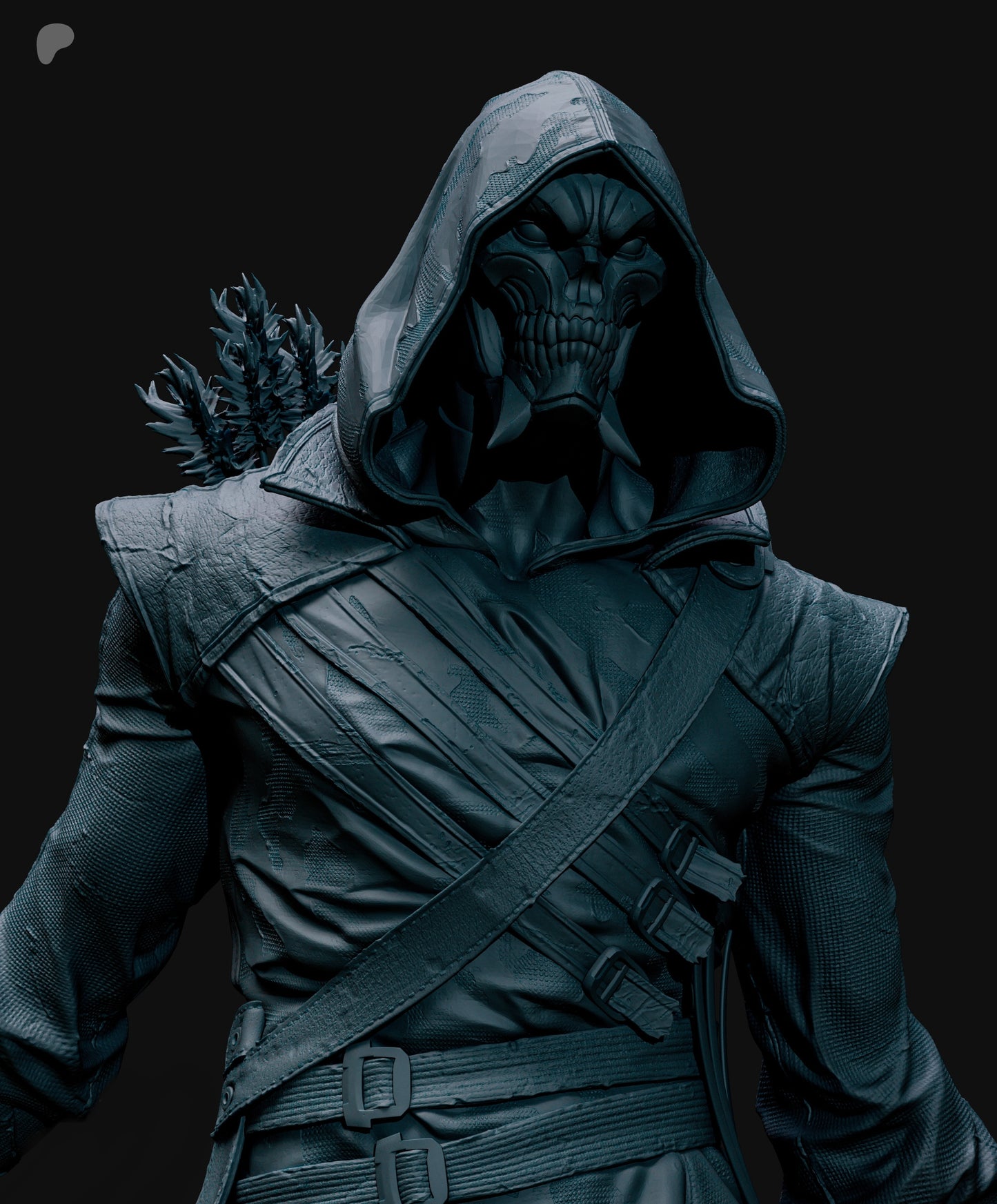 Absolute Green Arrow Sculpture (75mm to 500mm) - Unassembled/Unpainted/3D Print