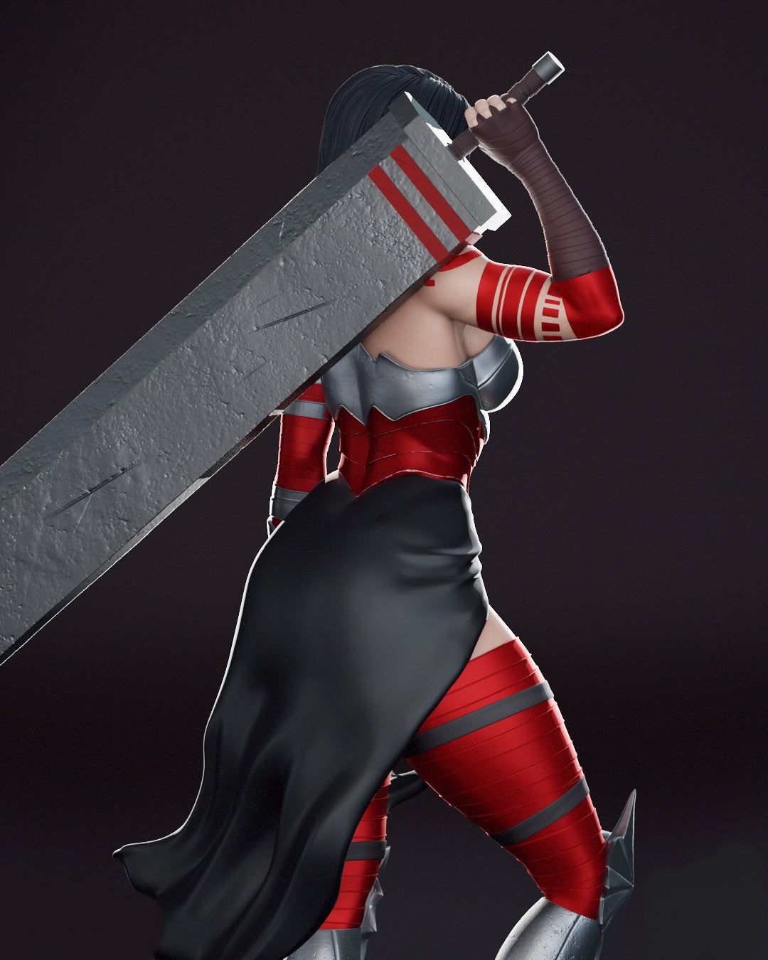 Absolute Wonder Woman Sculpture (75mm to 500mm) - Unassembled/Unpainted/3D Print