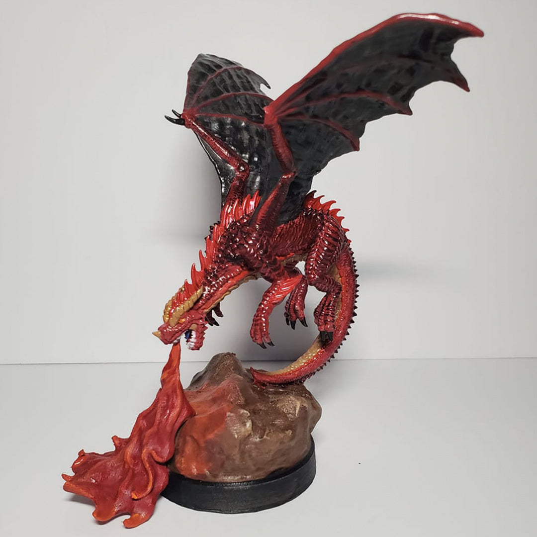 Adult Red Dragon - RPG Miniatures - by Cursed Forge - Tabletop RPG Miniature - Roleplaying 3D Printed Fantasy Mini