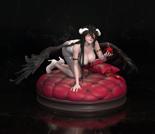 Albedo SFW/NSFW Sculpture (75mm to 500mm) - Unassembled/Unpainted/3D Print