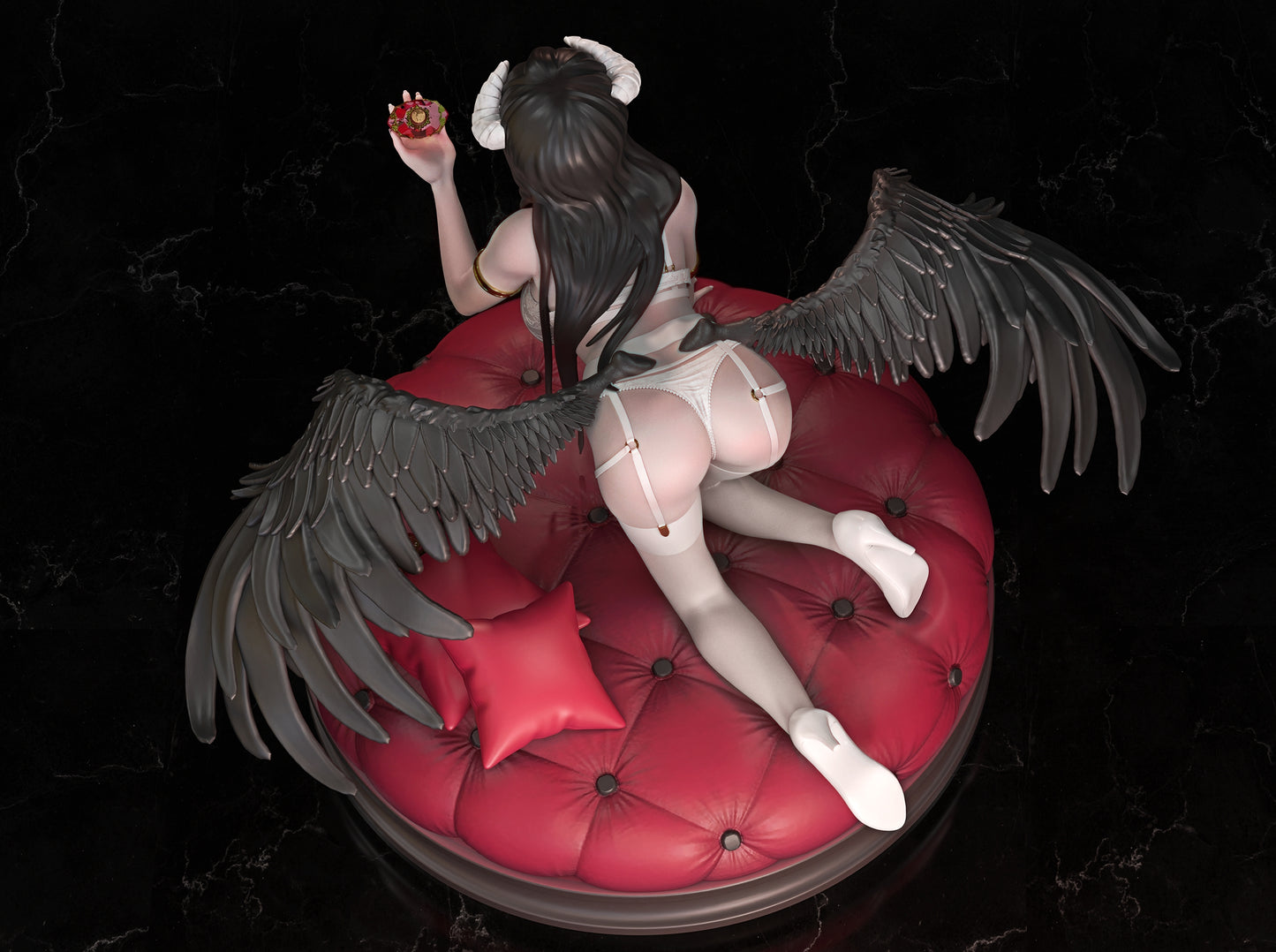 Albedo SFW/NSFW Sculpture (75mm to 500mm) - Unassembled/Unpainted/3D Print