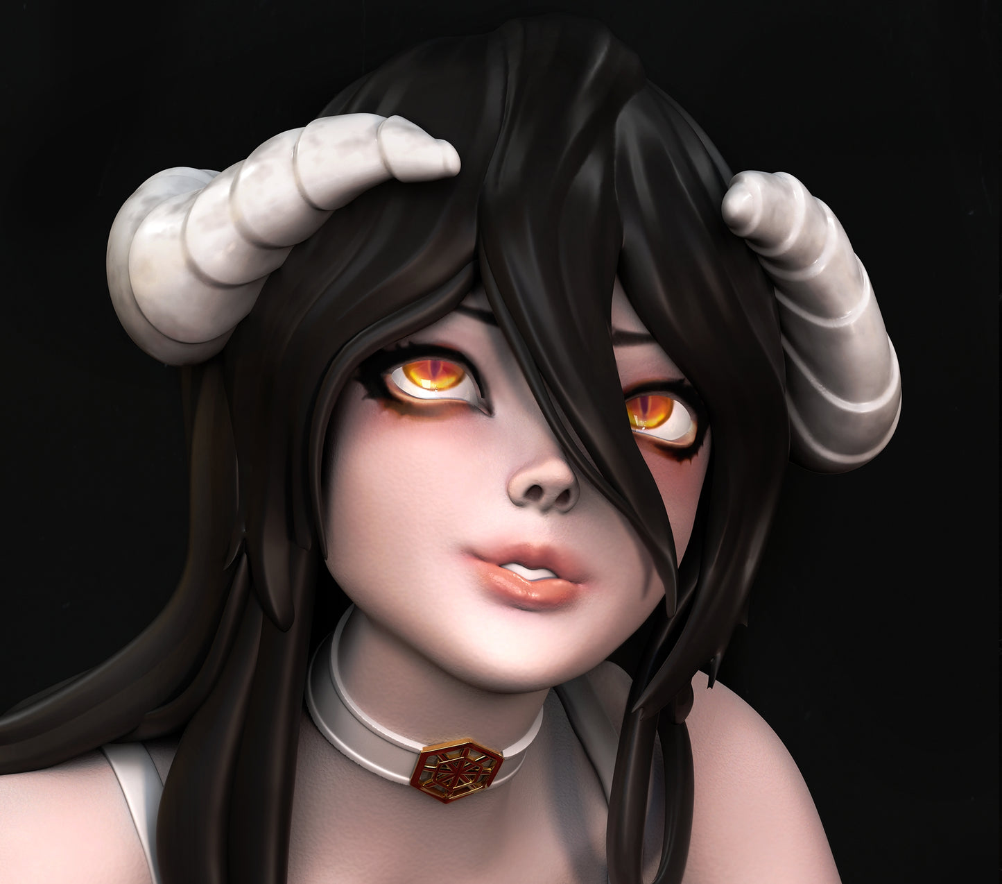 Albedo SFW/NSFW Sculpture (75mm to 500mm) - Unassembled/Unpainted/3D Print