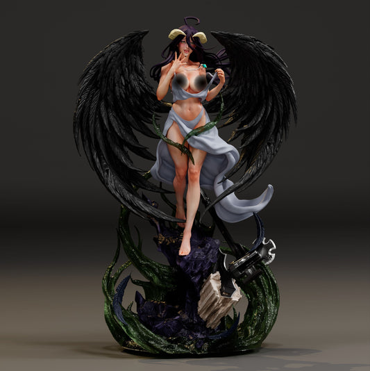 Albedo NSFW Sculpture (75mm to 500mm) - Unassembled/Unpainted/3D Print