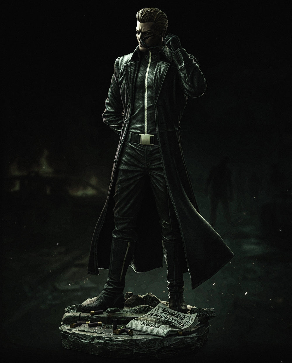 Albert Wesker Sculpture (75mm to 500mm) - Unassembled/Unpainted/3D Print