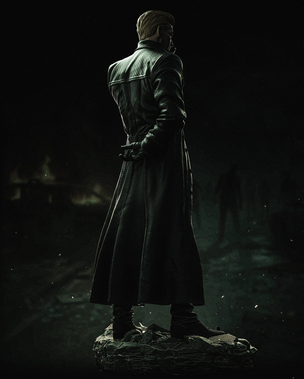 Albert Wesker Sculpture (75mm to 500mm) - Unassembled/Unpainted/3D Print
