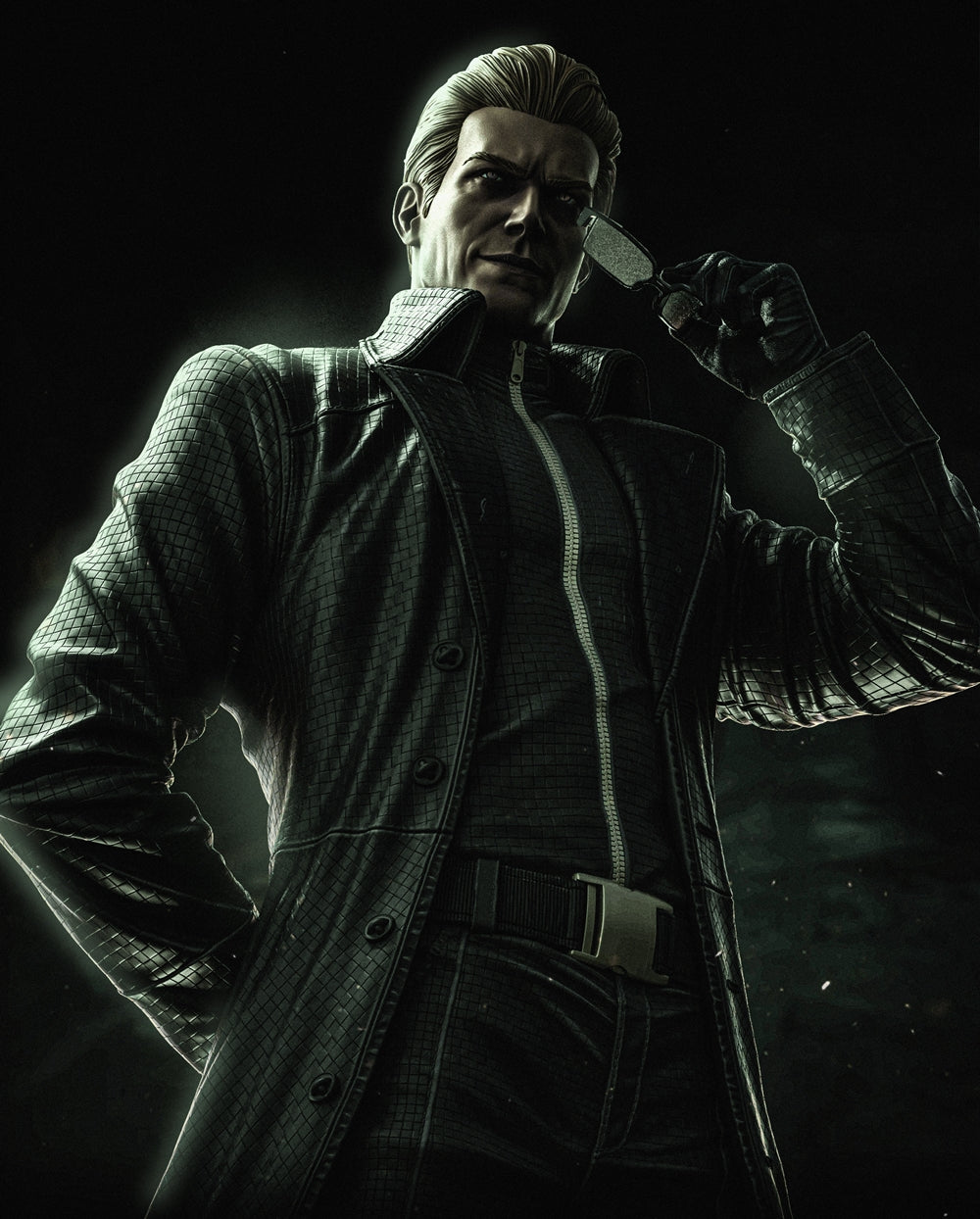 Albert Wesker Sculpture (75mm to 500mm) - Unassembled/Unpainted/3D Print