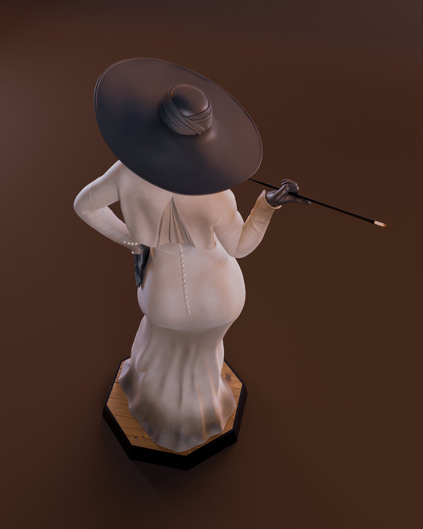 Alcina Dimitrescu Sculpture (75mm to 500mm) - Unassembled/Unpainted/3D Print