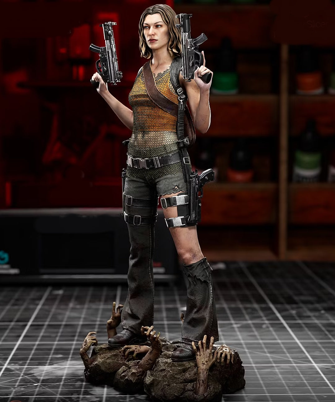Alice Sculpture (75mm - 500mm) - Unassembled/Unpainted/3D Print