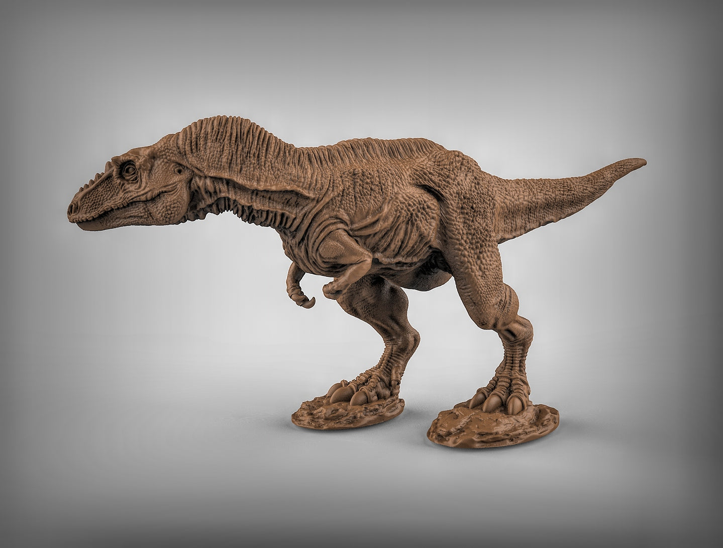 Alioramus - Dinosaur - 28mm TTRPG - Wargaming&nbsp;- Dungeons and Dragons -&nbsp;by Duncan Shadows - Tabletop RPG Miniature - Roleplaying 3D Printed Fantasy Mini