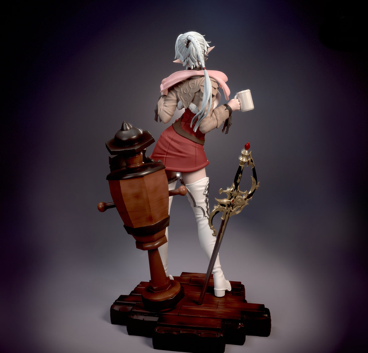 Sculpture d'Alisaie Leveilleur (75 mm à 500 mm) - Non assemblée/Non peinte/Impression 3D