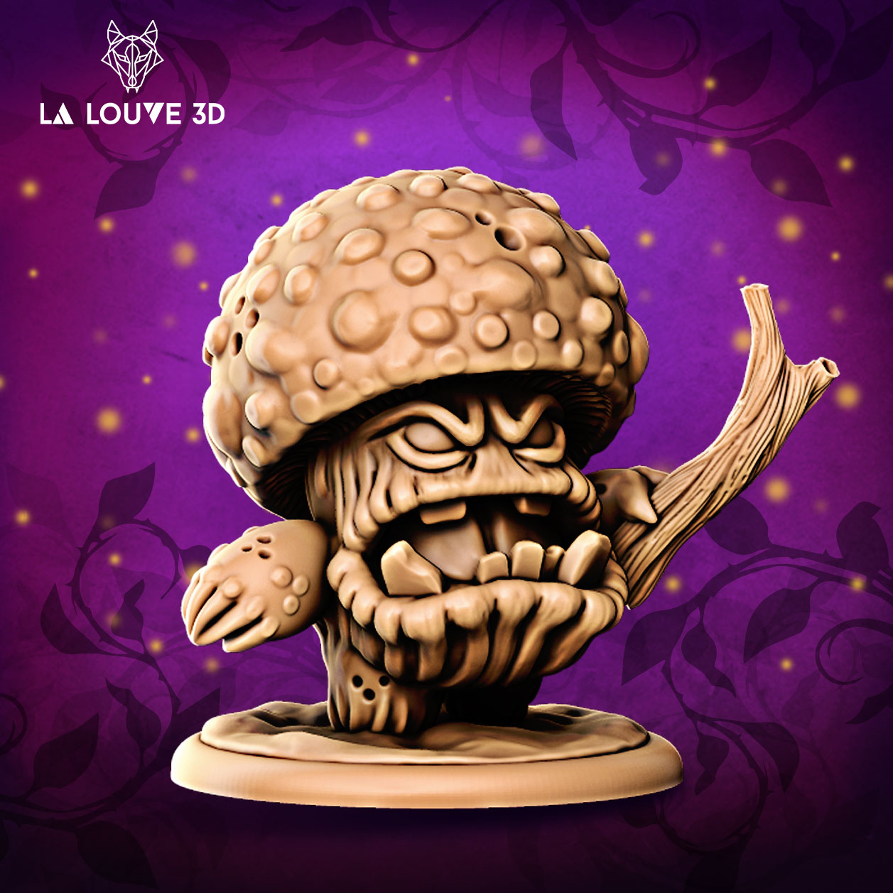 Amanita - Mushroom People - Forest Creatures - Dungeons and Dragons - by La Louvre - Tabletop RPG Miniature - Roleplaying 3D Printed Fantasy Mini