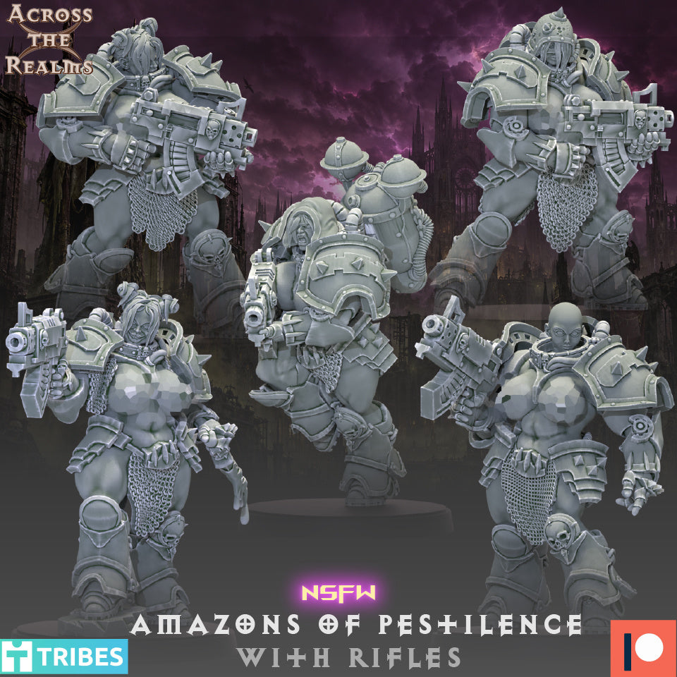 Amazons of Pestilence (x5) NSFW - TTRPG - Wargaming - Grimdark