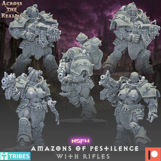 Amazons of Pestilence (x5) NSFW - TTRPG - Wargaming - Grimdark