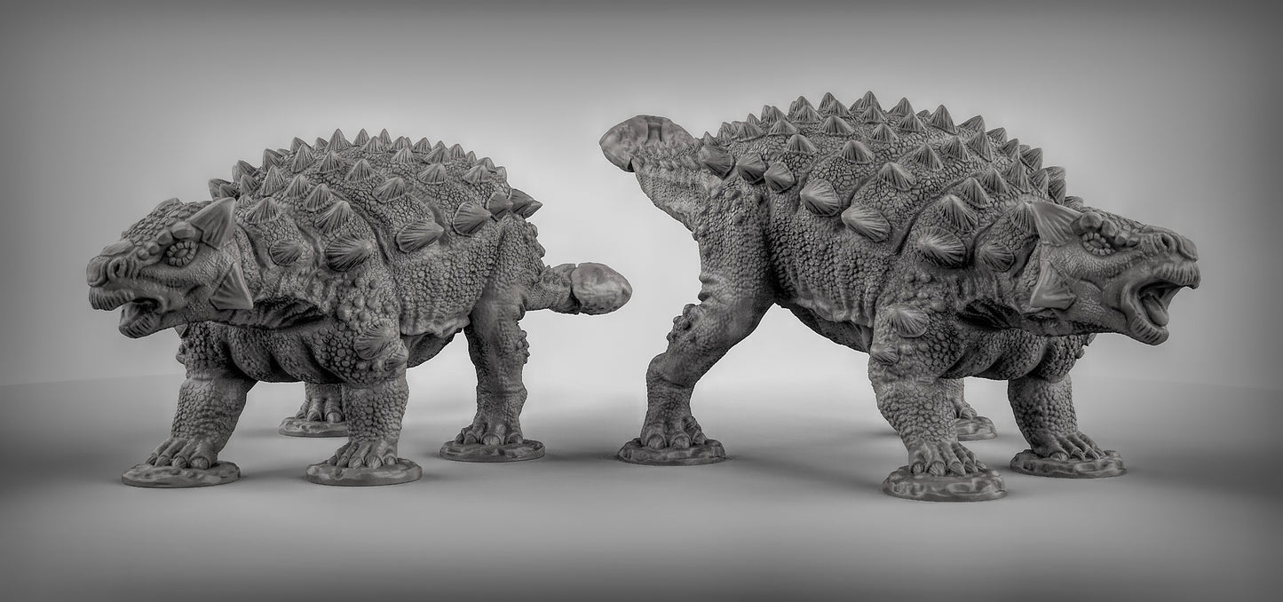 Ankylosaurus - Dungeons and Dragons - by Duncan Shadows - Tabletop RPG Miniature - Roleplaying 3D Printed Fantasy Mini