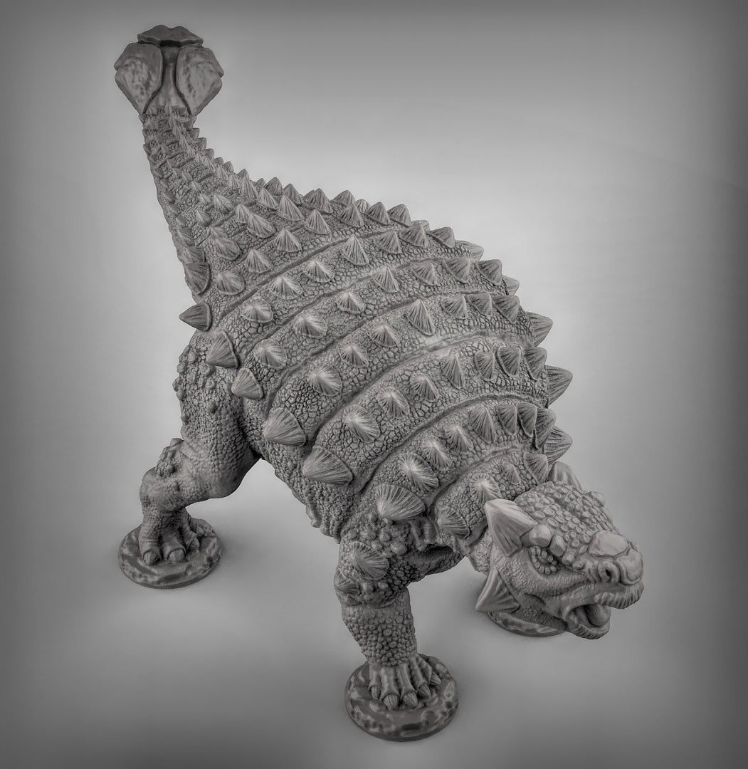 Ankylosaurus - Dungeons and Dragons - by Duncan Shadows - Tabletop RPG Miniature - Roleplaying 3D Printed Fantasy Mini