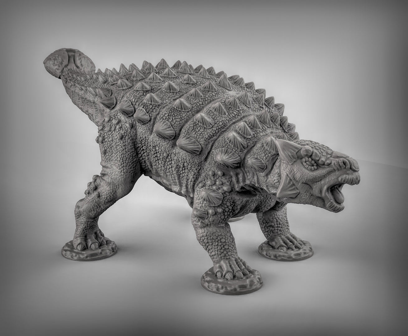 Ankylosaurus - Dungeons and Dragons - by Duncan Shadows - Tabletop RPG Miniature - Roleplaying 3D Printed Fantasy Mini