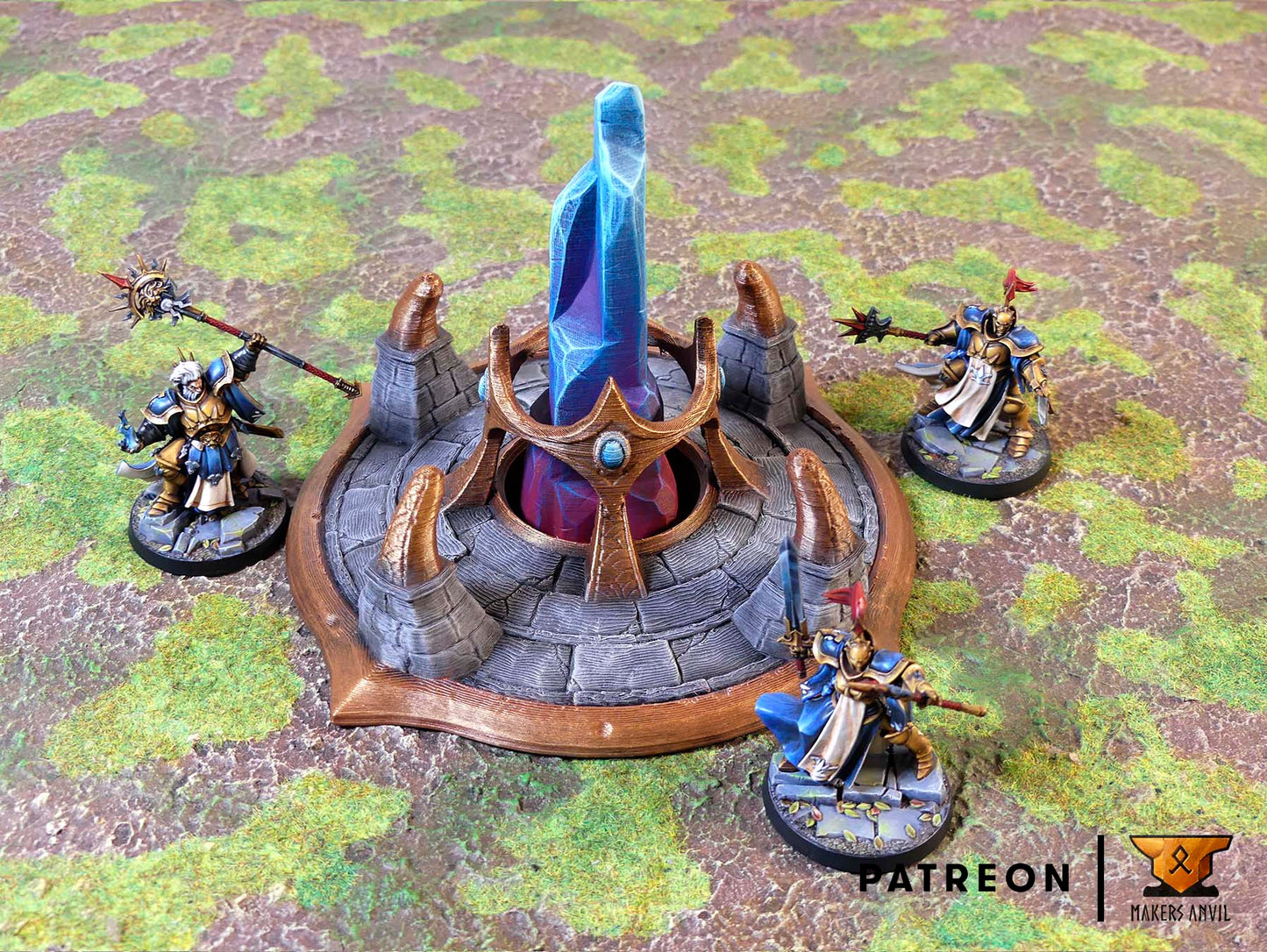 Arcane pillar - Terrain - by Makers Anvil - Tabletop RPG Miniature - Roleplaying 3D Printed Fantasy Mini