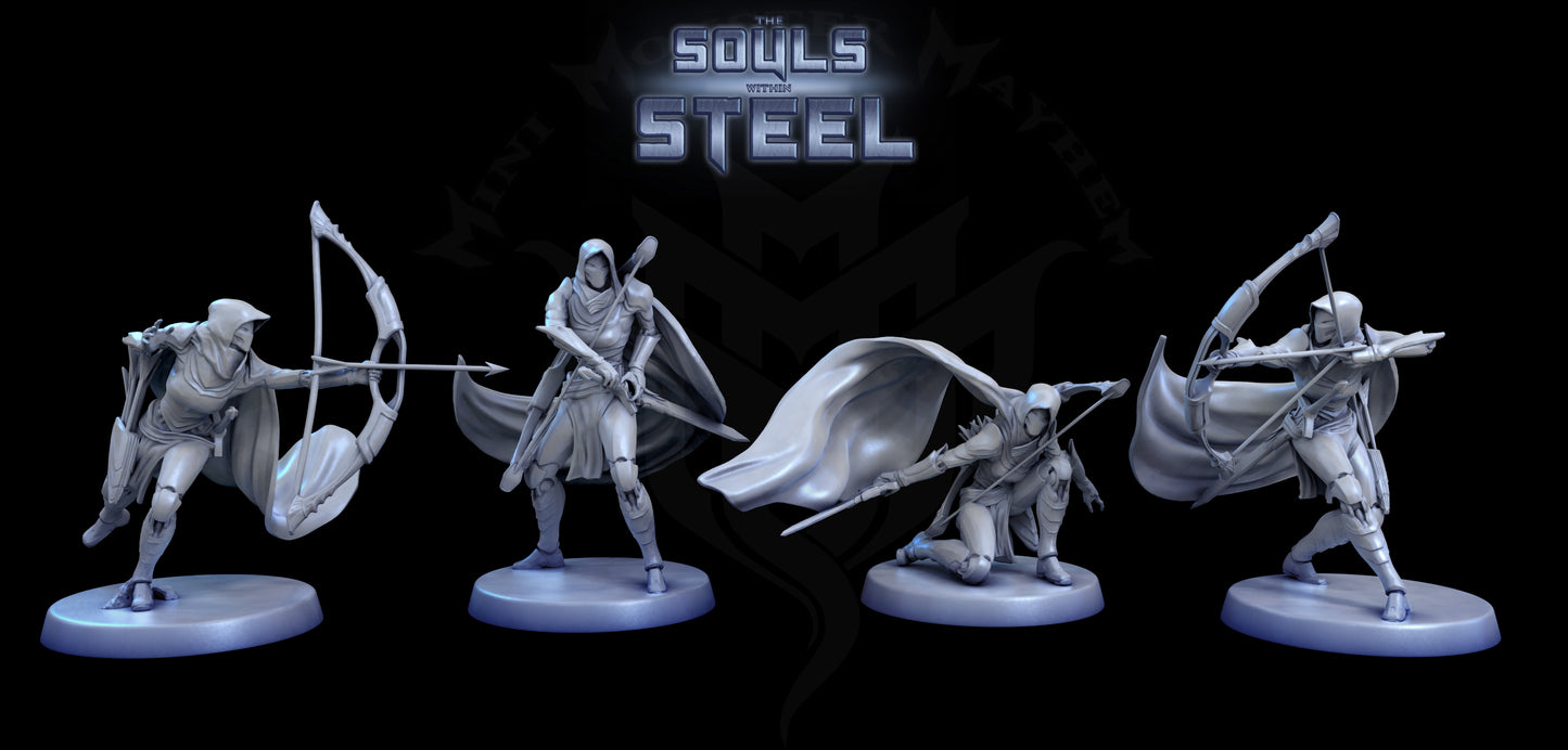 Argent Conscripts - Dungeons and Dragons - by Mini Monster Mayhem- Tabletop RPG Miniature - Roleplaying 3D Printed Fantasy Mini