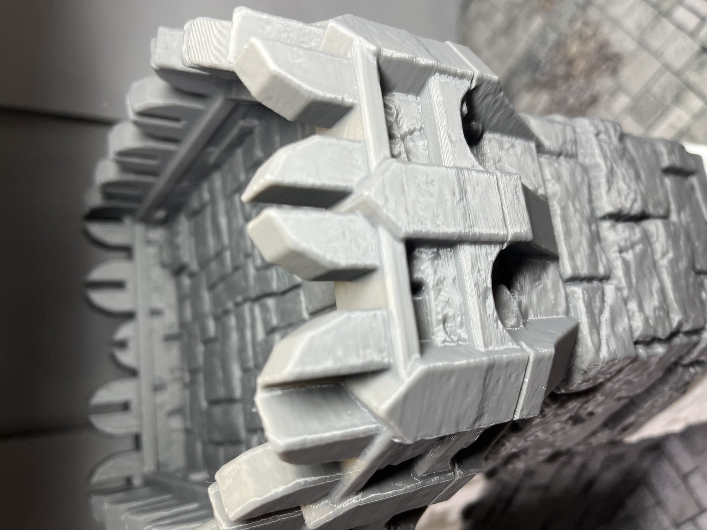 Arkenfel - Ivory Citadel - Outer Wall - by Dark Realms - Tabletop RPG Miniature - Roleplaying 3D Printed Fantasy Mini