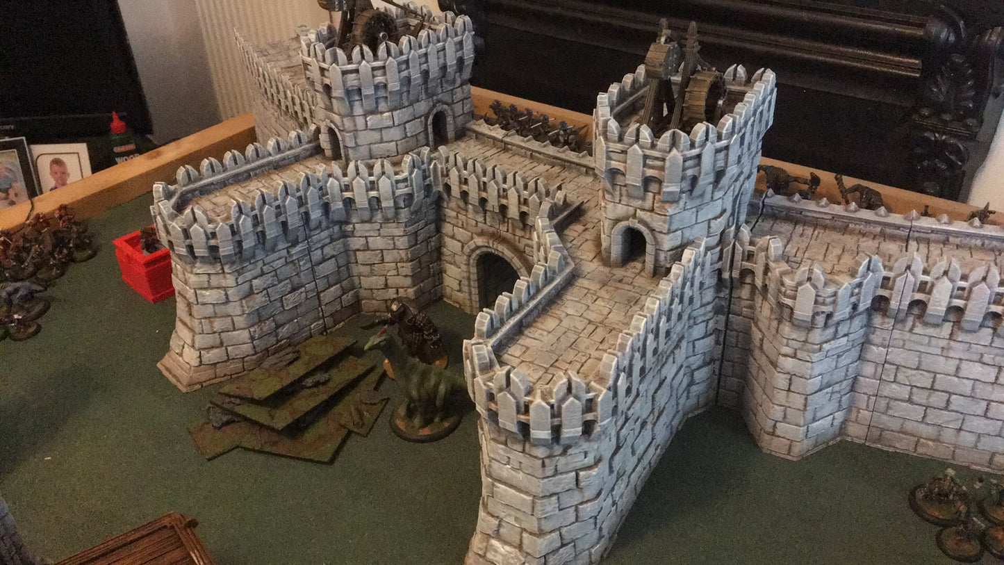 Arkenfel - Ivory Citadel - Outer Wall - by Dark Realms - Tabletop RPG Miniature - Roleplaying 3D Printed Fantasy Mini