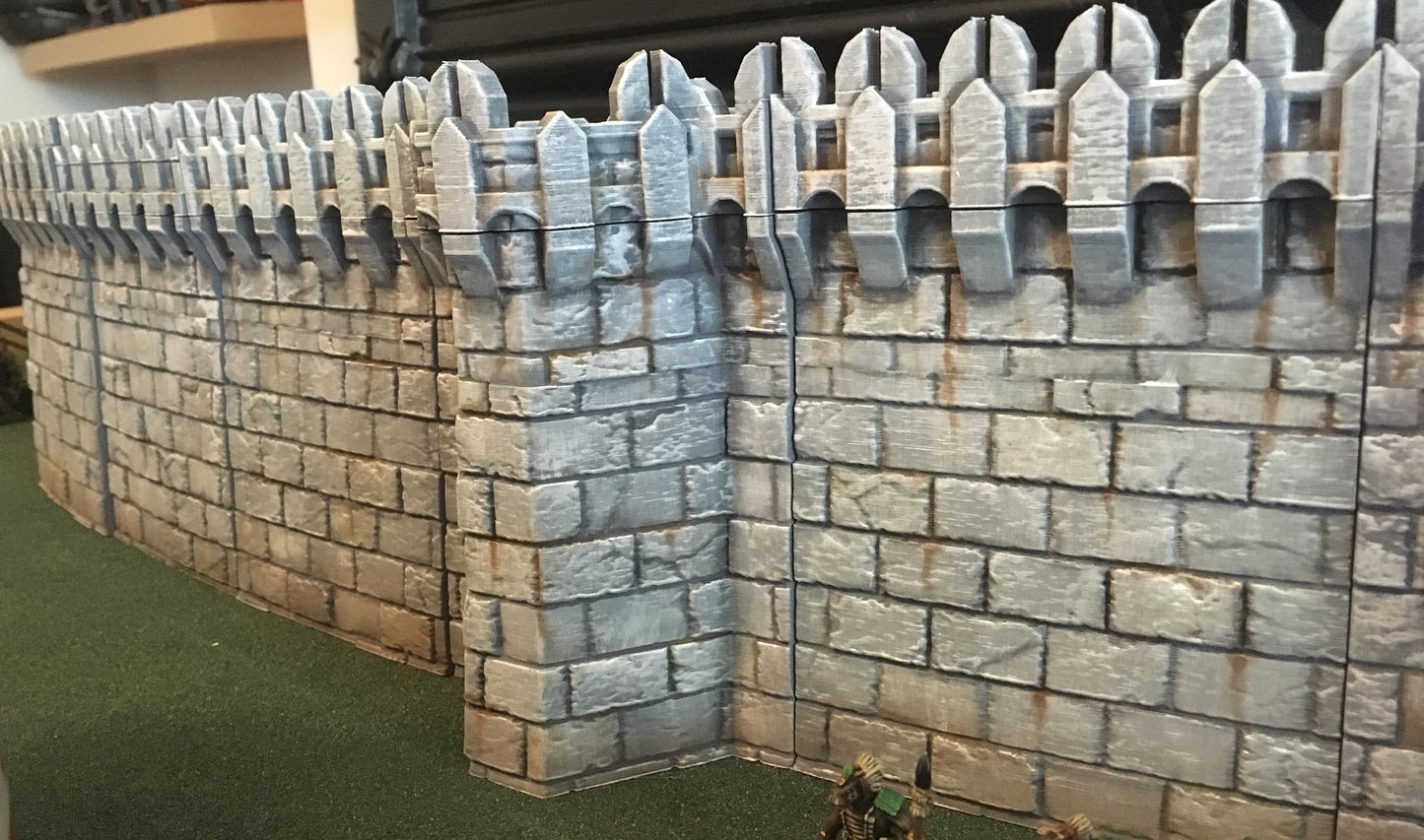 Arkenfel - Ivory Citadel - Outer Wall - by Dark Realms - Tabletop RPG Miniature - Roleplaying 3D Printed Fantasy Mini