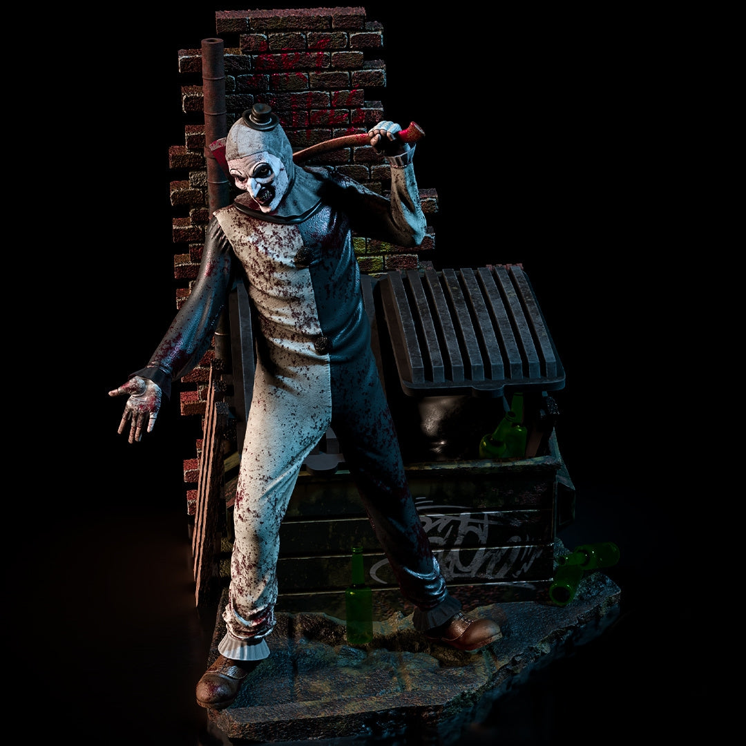 Sculpture d'Art the Clown de Terrifier (75 mm à 500 mm) - Non assemblé/Non peint/Impression 3D