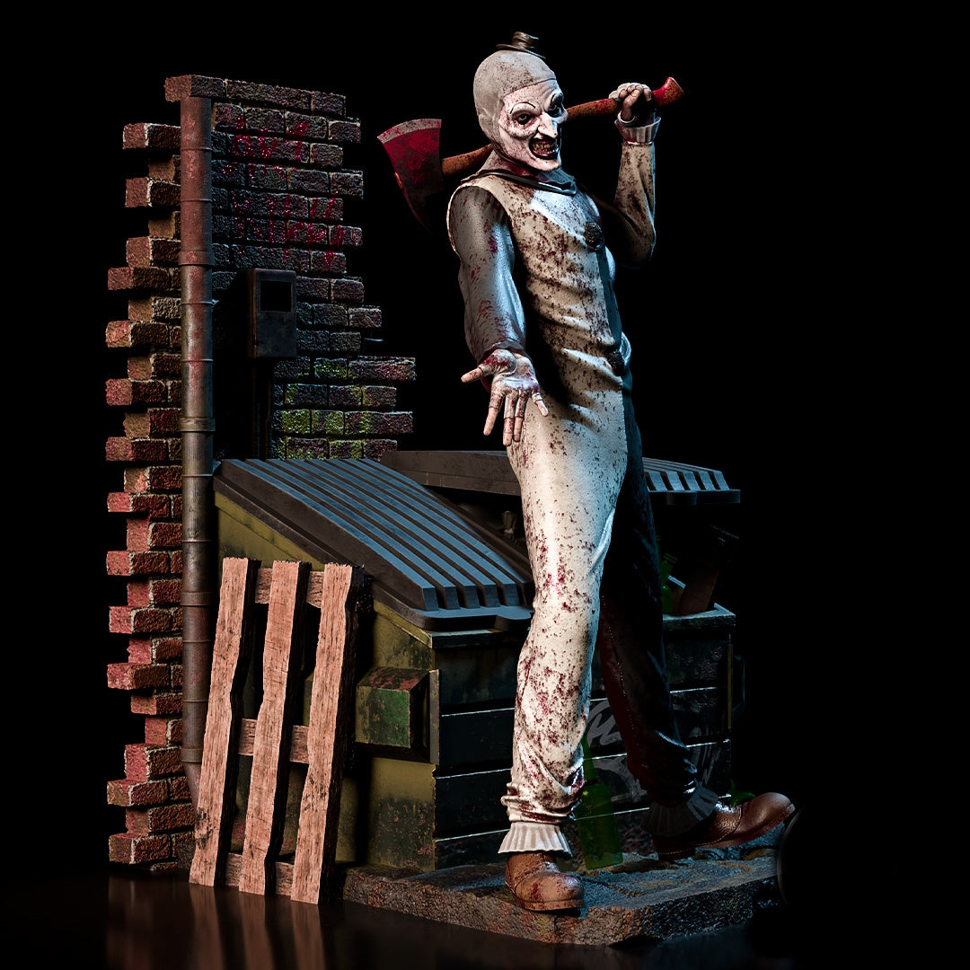 Sculpture d'Art the Clown de Terrifier (75 mm à 500 mm) - Non assemblé/Non peint/Impression 3D