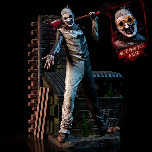 Sculpture d'Art the Clown de Terrifier (75 mm à 500 mm) - Non assemblé/Non peint/Impression 3D