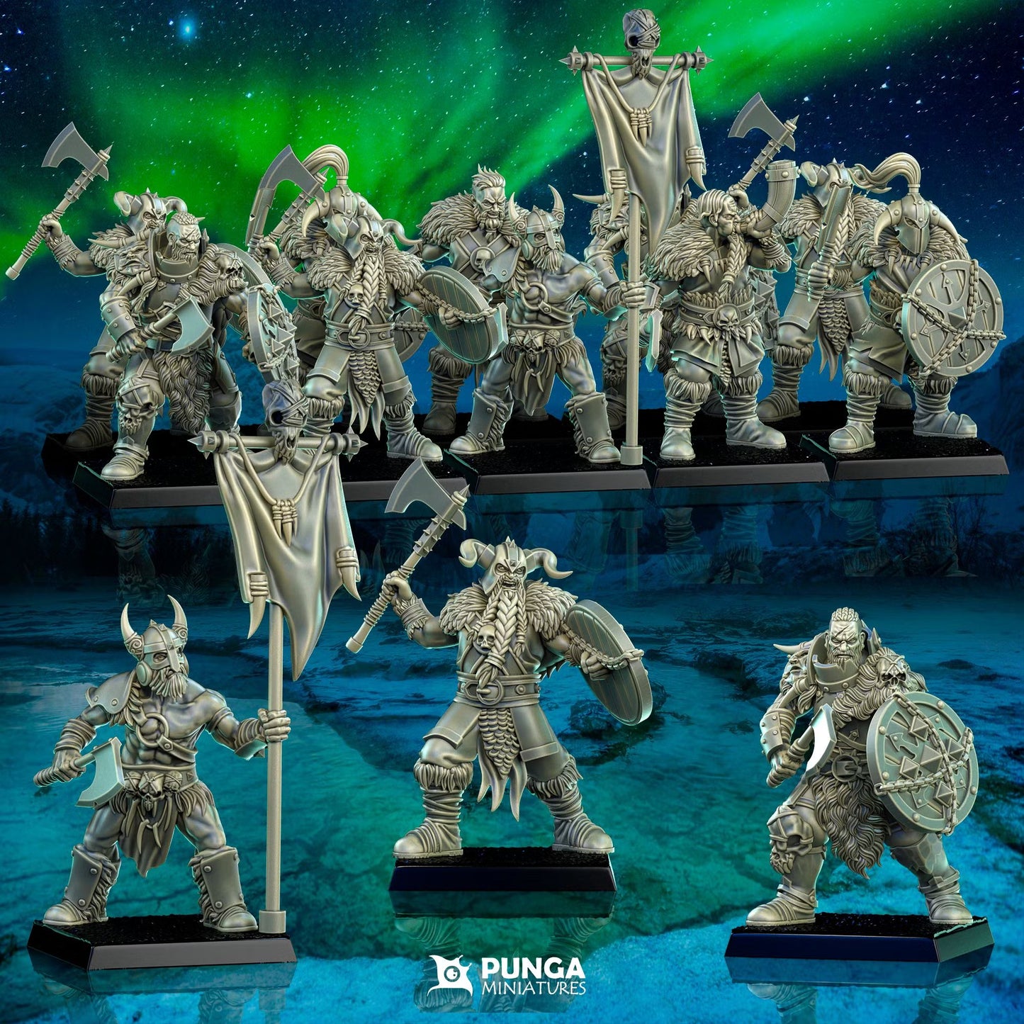 The Ashborn Horde (x30) - Chaos Barbarians - TTRPG - Wargaming - Dungeons and Dragons