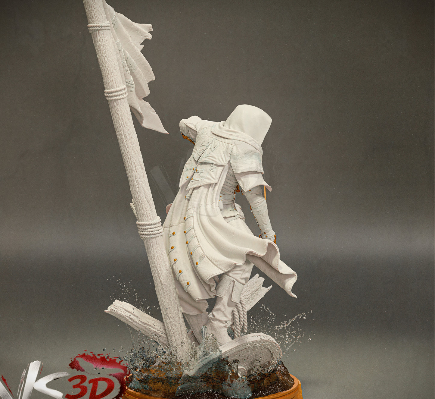 Assassin Creed; Captain Edward Kenway Sculpture (75mm to 500mm) - Unassembled/Unpainted/3D Print
