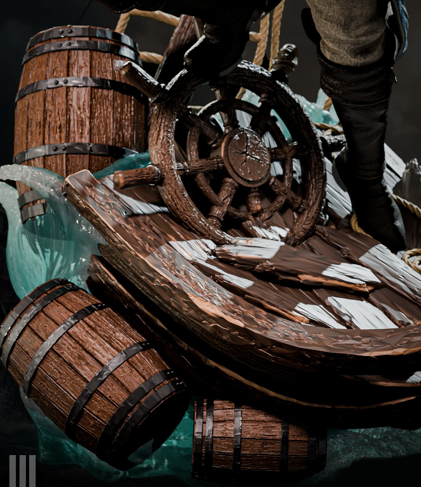 Edward Kenway Assassin’s Creed IV: Black Flag Sculpture (75mm to 500mm) - Unassembled/Unpainted/3D Print