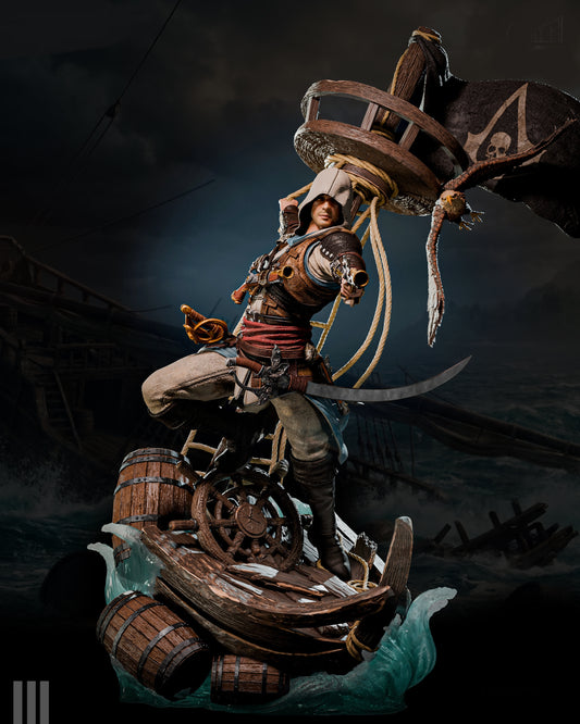 Edward Kenway Assassin’s Creed IV: Black Flag Sculpture (75mm to 500mm) - Unassembled/Unpainted/3D Print