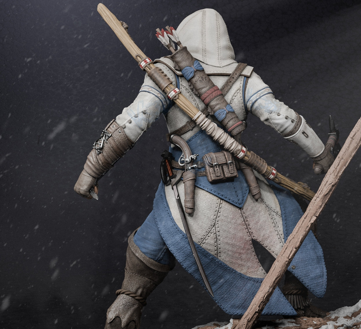 Assassin Creed III; Captain Edward Kenway Sculpture (75mm to 500mm) - Unassembled/Unpainted/3D Print