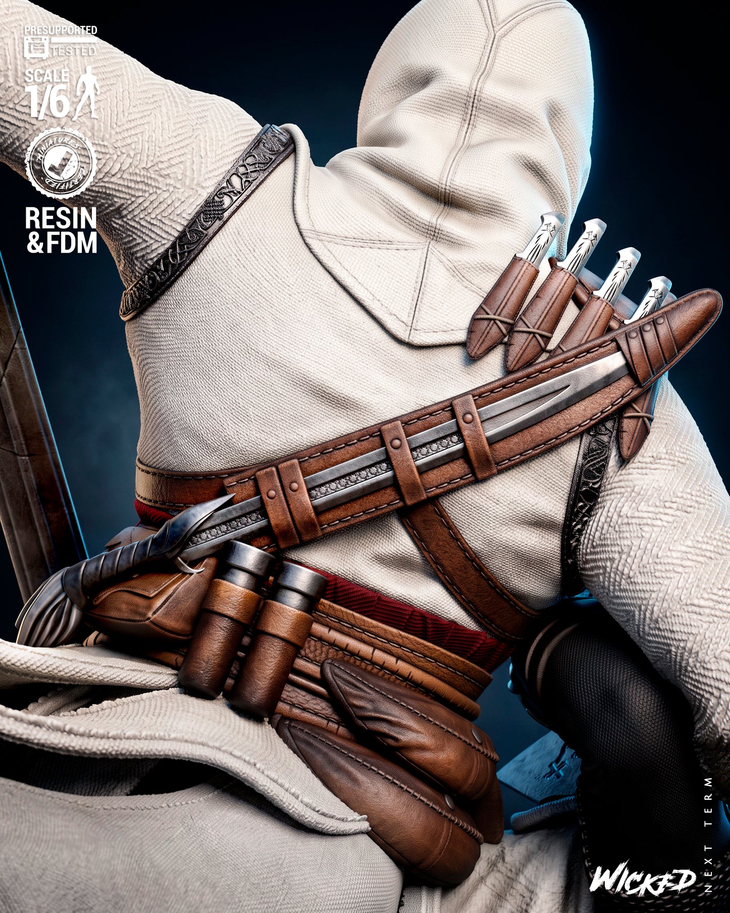 Assassin’s Creed Diorama (75mm to 500mm) - Unassembled/Unpainted/3D Print