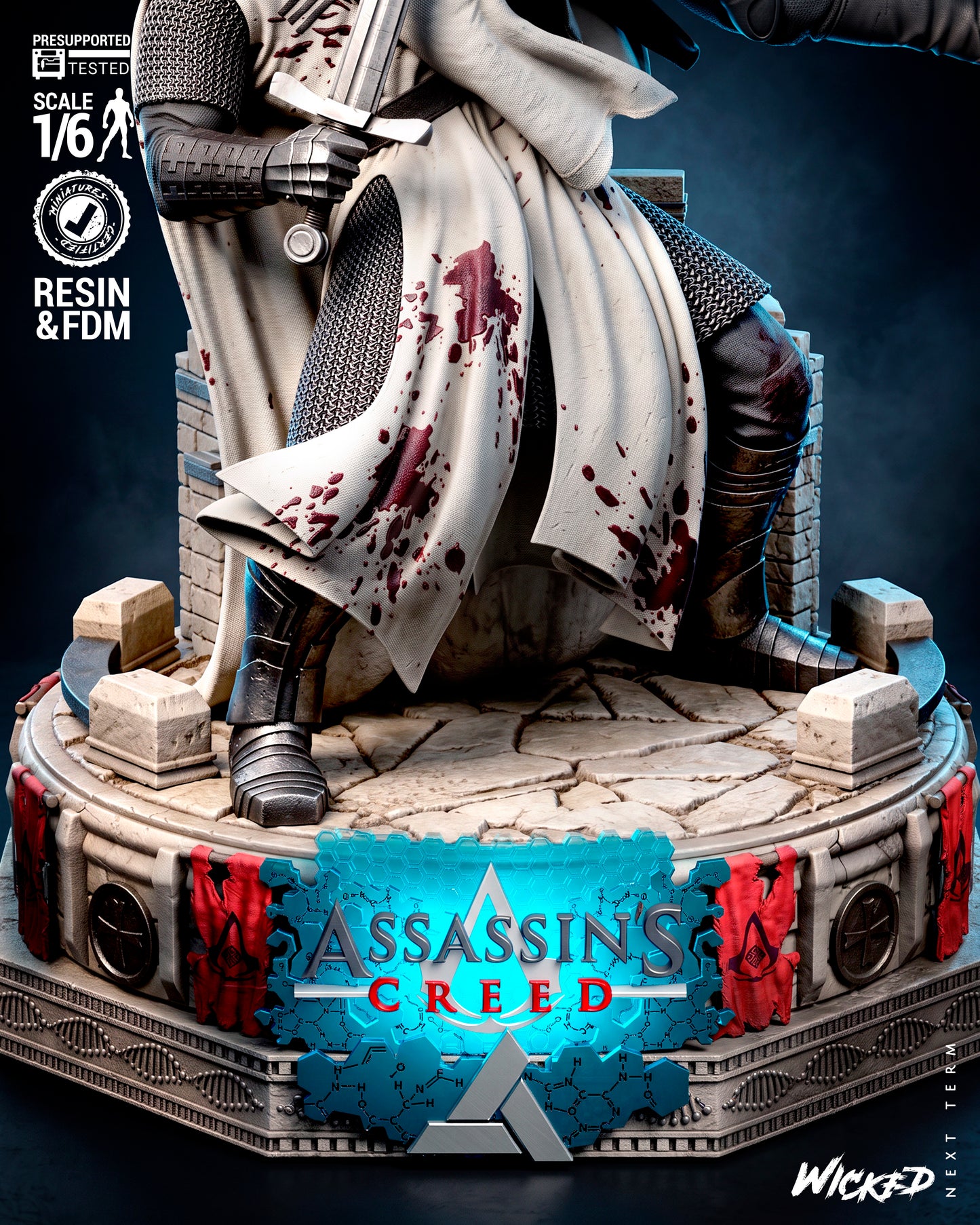 Assassin’s Creed Diorama (75mm to 500mm) - Unassembled/Unpainted/3D Print