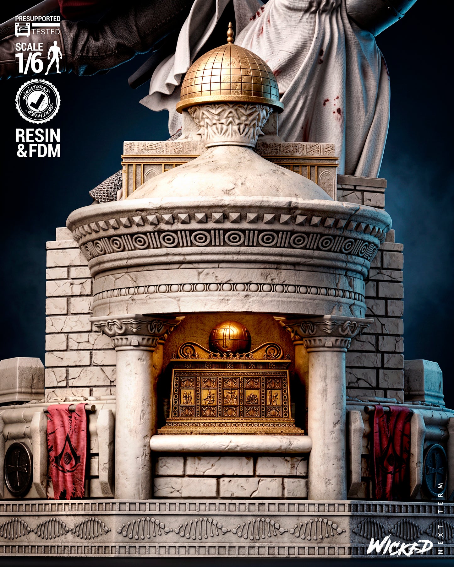 Assassin’s Creed Diorama (75mm to 500mm) - Unassembled/Unpainted/3D Print