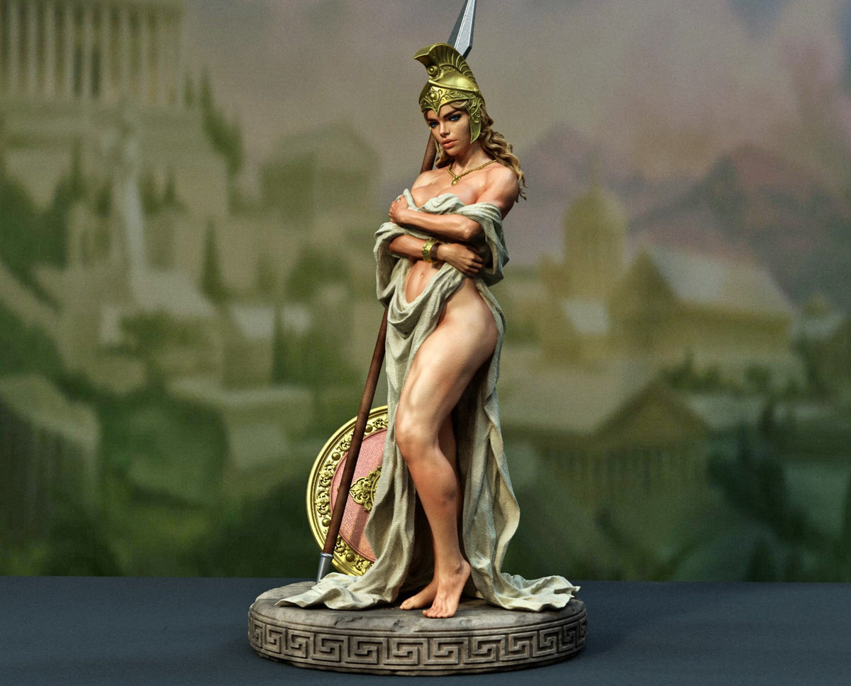 Athena SFW/NSFW Sculpture (75mm to 500mm) - Unassembled/Unpainted/3D Print