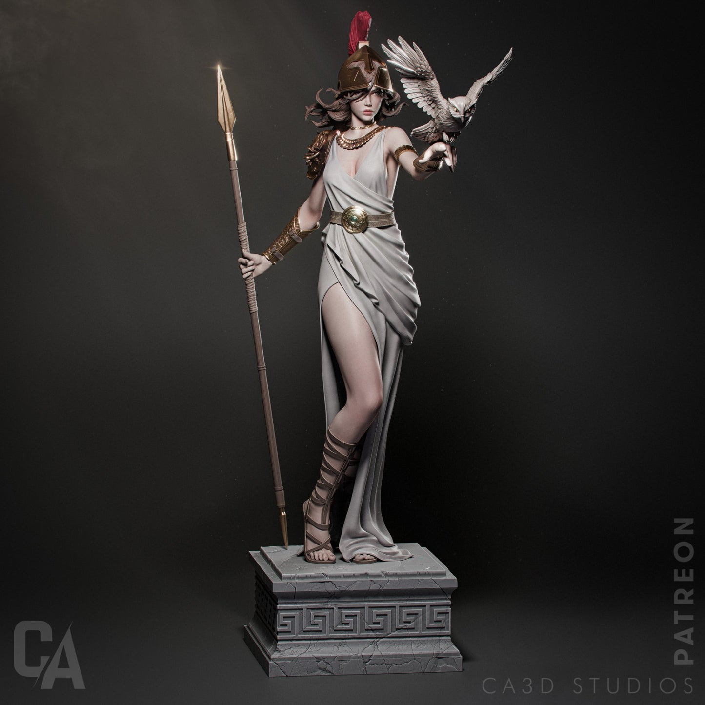 Athena - Mythical Greek Goddess - by CA_3DArt - Tabletop RPG Miniature - Roleplaying 3D Printed Fantasy Mini