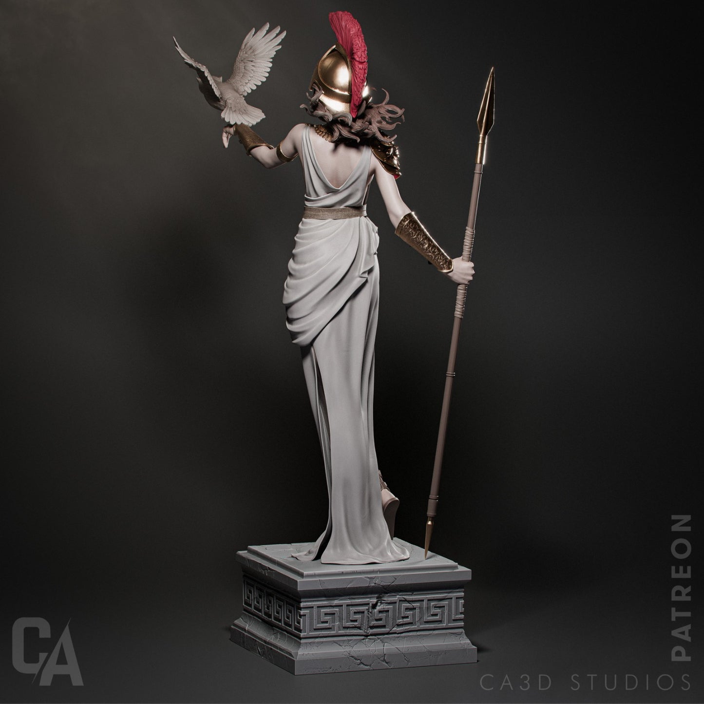 Athena - Mythical Greek Goddess - by CA_3DArt - Tabletop RPG Miniature - Roleplaying 3D Printed Fantasy Mini