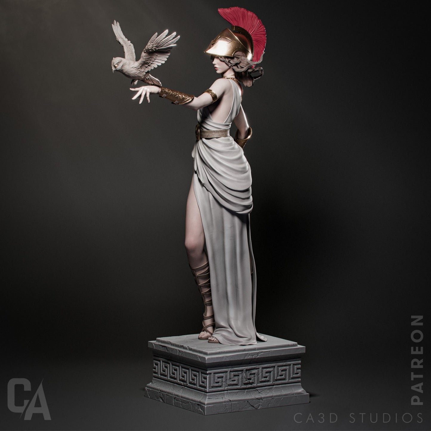 Athena - Mythical Greek Goddess - by CA_3DArt - Tabletop RPG Miniature - Roleplaying 3D Printed Fantasy Mini