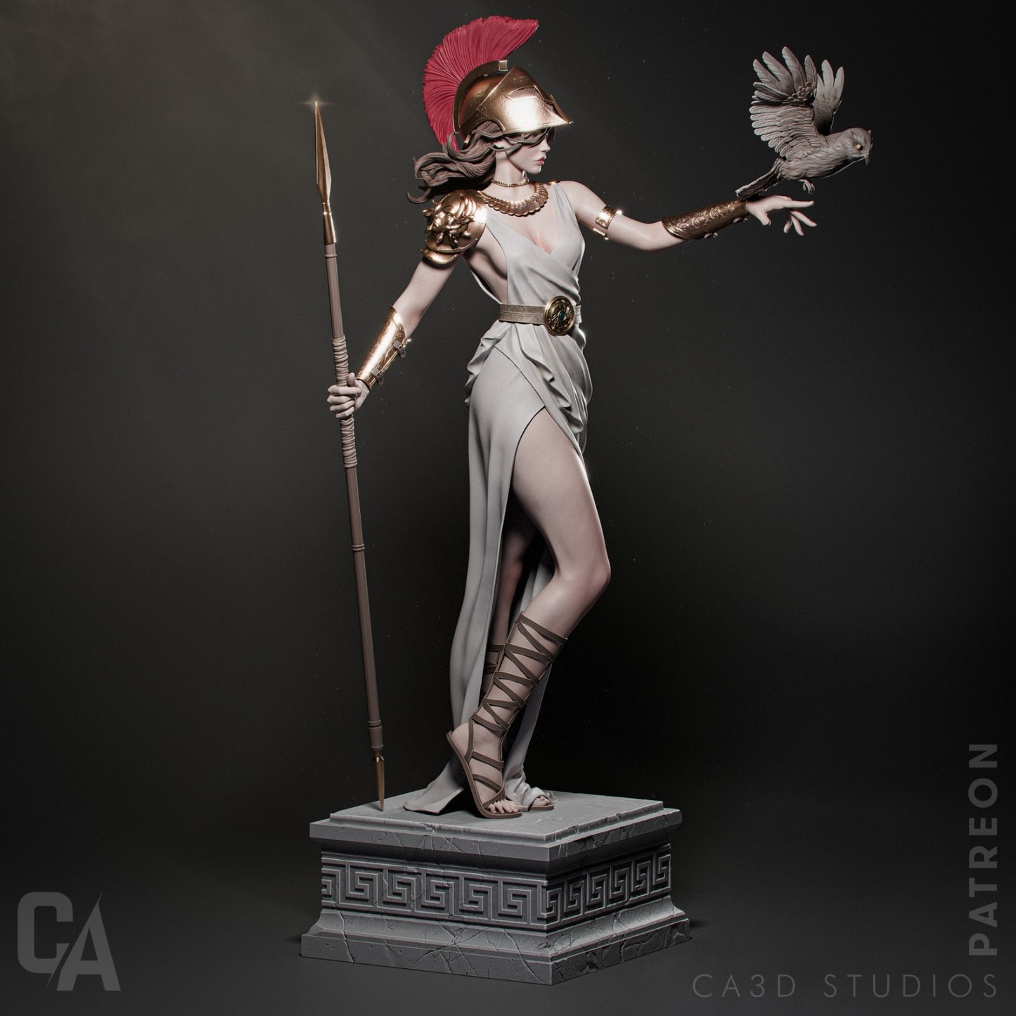 Athena - Mythical Greek Goddess - by CA_3DArt - Tabletop RPG Miniature - Roleplaying 3D Printed Fantasy Mini