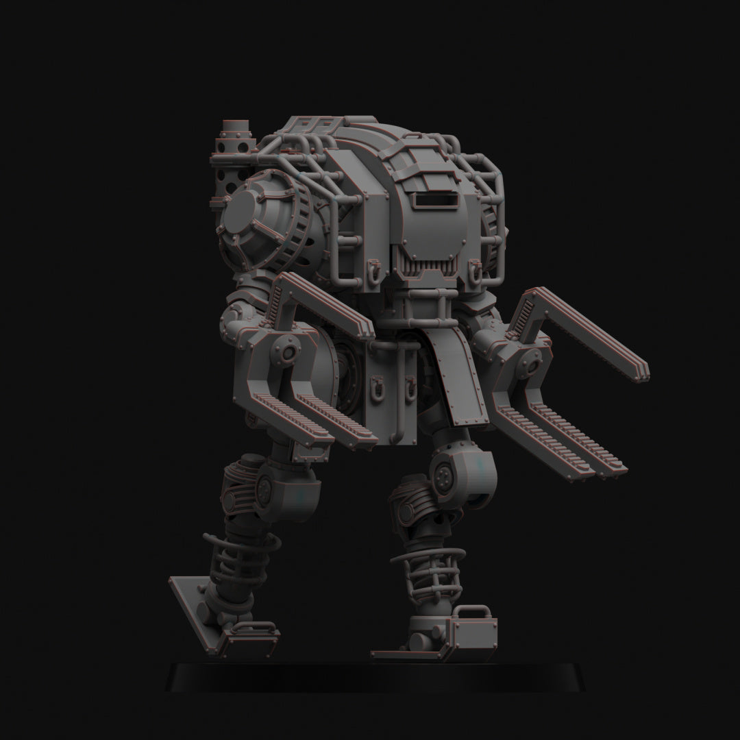 Auxilia - Gawain Heavy Combat Suit - Compatible with Warhammer 40K - by Diverging Realm - Tabletop RPG Miniature - Roleplaying 3D Printed Fantasy Mini