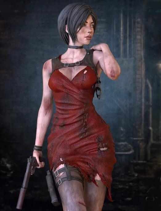 Ada Wong Sculpture(75mm to 1000mm) - Unassembled/Unpainted/3D Print