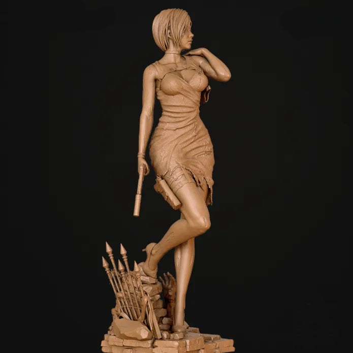 Ada Wong Sculpture(75mm to 1000mm) - Unassembled/Unpainted/3D Print