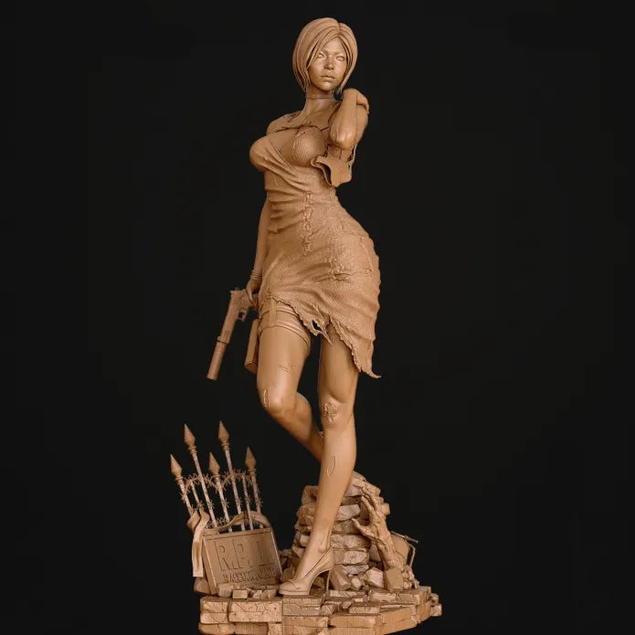 Ada Wong Sculpture(75mm to 1000mm) - Unassembled/Unpainted/3D Print