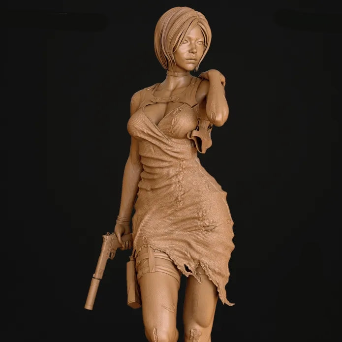 Ada Wong Sculpture(75mm to 1000mm) - Unassembled/Unpainted/3D Print