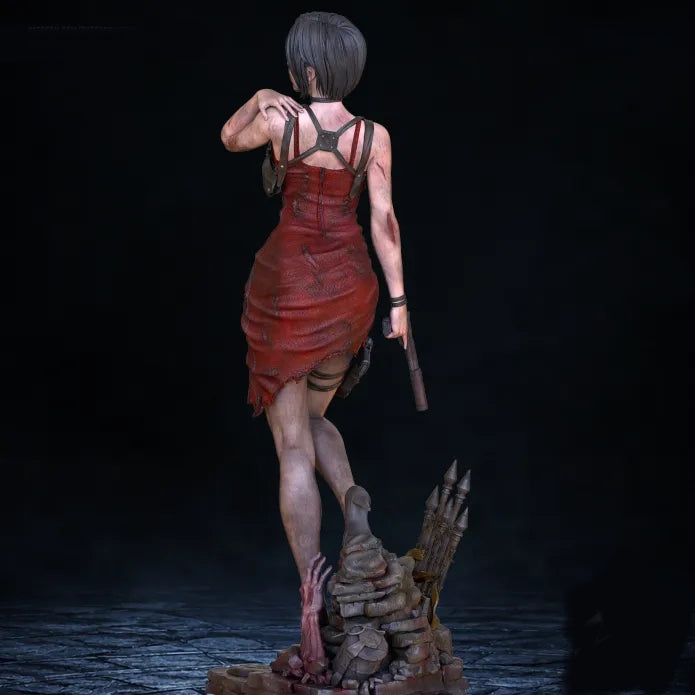 Ada Wong Sculpture(75mm to 1000mm) - Unassembled/Unpainted/3D Print