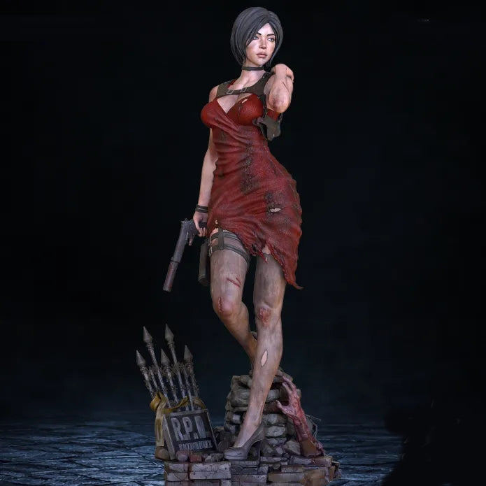 Ada Wong Sculpture(75mm to 1000mm) - Unassembled/Unpainted/3D Print